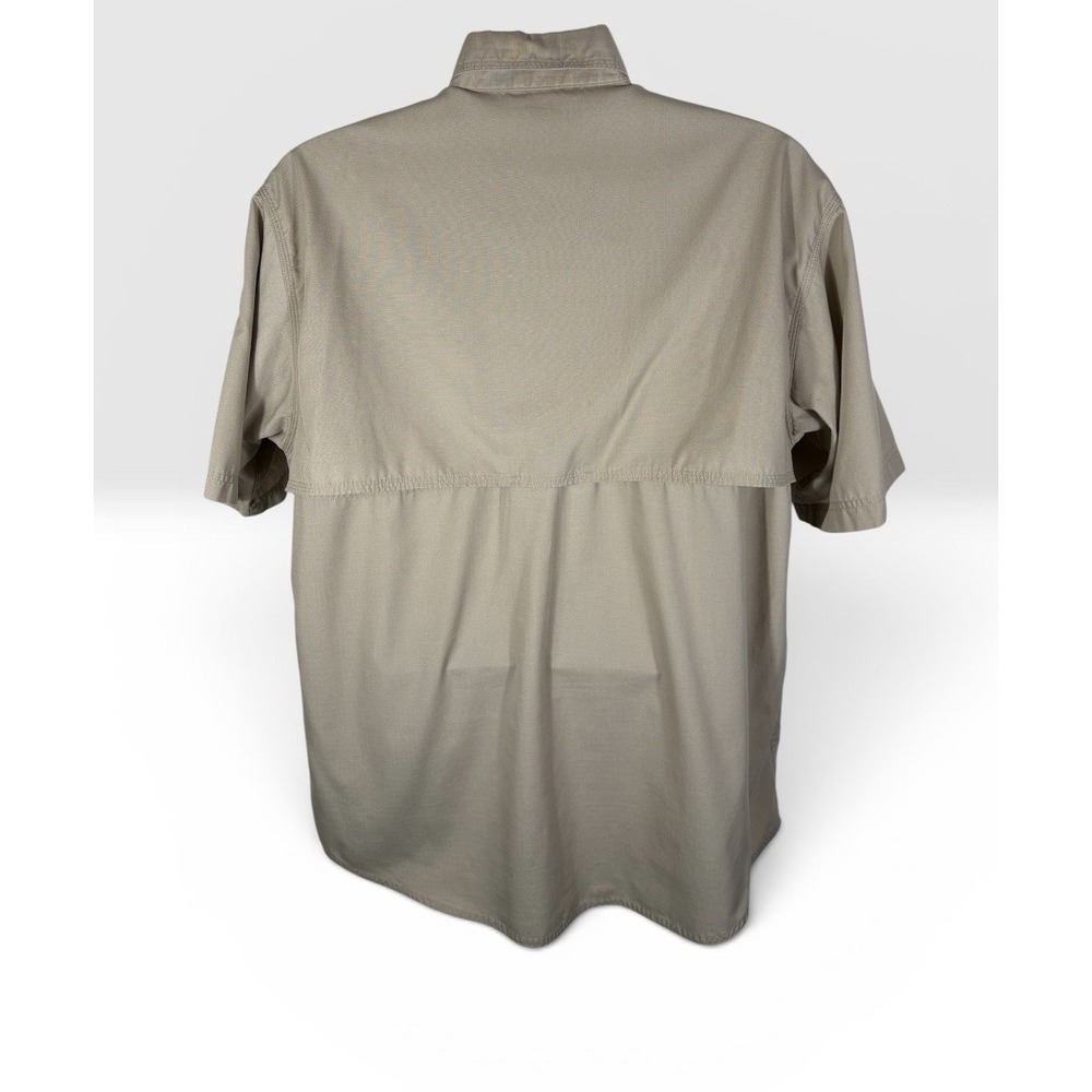 5.11 Tactical Mens Button Down Shirt Sz Large Beige Short Sleeve Vented -1847 - Picture 3 of 7